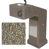 Concrete Drinking Fountain Ada Accessible - Gray Limestone