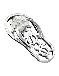 925 Silver Turtle Slipper Pendant Hawaiian Silver Jewelry