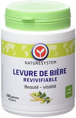 Levure de bière revivifiable 200 gélules by Natur System