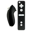 Crystal Shield Hard Snap-On Case (BLACK) for Nintendo Wii Remote and Nunchaku