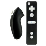 Crystal Shield Hard Snap-On Case (BLACK) for Nintendo Wii Remote and Nunchaku