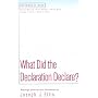 What Did the Declaration Declare? (Historians at Work)