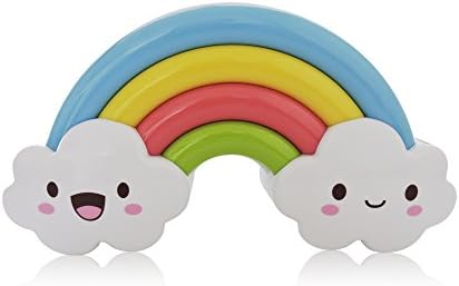 Rainbow Night Light, AspenTek Baby Nightlight with Sound Voice and Light Sensor, Battery Powered, Perfect for Kid's Baby Room, Bedside, Stair, Wall, Corridor, Closet