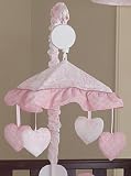 JoJo Designs Musical Baby Crib Mobile - Vintage French Pink Toile