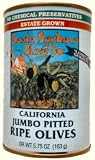 Santa Barbara Olive Co. Estate Grown Jumbo Pitted Ripe Olives