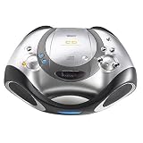 Buy Memorex MP383001 Sports Style CD Boombox (Metallic Silver)  by Memorex