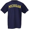 Michigan Wolverines Navy Arch Logo T-shirt