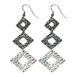 Winter Diamond Metal Duster Earrings (Metal Element)