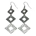 Winter Diamond Metal Duster Earrings (Metal Element)