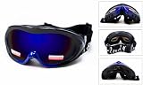 Cloud 9 Anti-fog Double Lens Shatterproof Snow Ski Goggles in Black/Blue