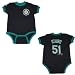 MLB Seattle Mariners Ichiro #51 Baby / Infant One-Piece Bodysuit / Romper / Onesie - Blue (Size: 18)