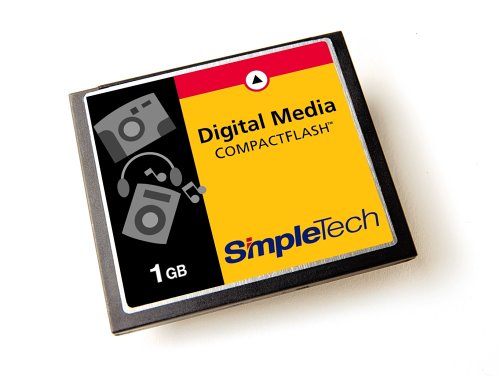 Electronics: SimpleTech 1GB CompactFlash Type I Memory Card  STI CF/1GB 
