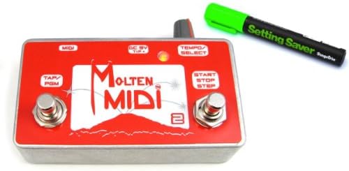 Molten Voltage Molten Midi 2 - Digitech Whammy 4 Programmable Controller Footswitch w/ StageTrix Setting Saver Pen