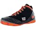 Nike Men's Zoom Soldier II TB Basketball Shoe Black, Orange, Gray
