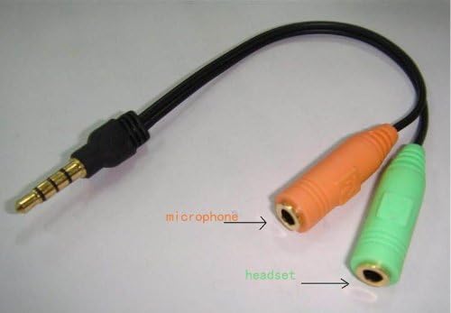 PC Headset to Adapter Dual 3.5mm to 3.5mm E121BT@TGZ