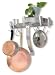 Kitchen & Housewares : Concept Housewares Half Round Wall Pot Rack, Stainless Steel