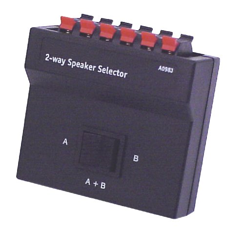 Black 2-Way Speaker Switch