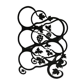 Grapevine Iron Table Top 5 Bottle Wine Rack by VWI