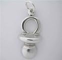 .925 Silver *BABY PACIFIER CHARM* Sweet