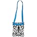 Silverhooks Womens Damask Crossbody Bag w/ Blue Trim (Black & White)