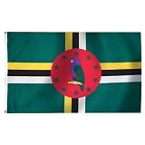 3 x 5 Feet Dominica Poly - outdoor International Flag Made in US.