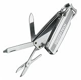 Swiss+Tech SCCSSS Smart Clip KeyChain Nail Clippers with LED Flashlight and Knife