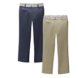 Girls' Uniform Flat-Front Pants
