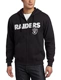 NFL Men's Oakland Raiders Classic II Long Sleeve Fullzip Fleece With Hood (Black, Medium)