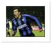 Luis Figo Inter Milan Double Matted 8x10 Photograph Goal Celebration