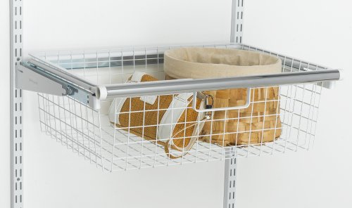 Rubbermaid 3J05 Configurations Sliding Basket, White
