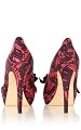 Lace Print Peep Toe
