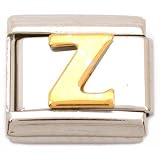 "Z" Italian Charm Gold Plated 9mm