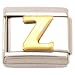 "Z" Italian Charm Gold Plated 9mm