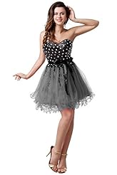 Backless Sequined Crystal Crystals Short Prom Dress/Party Dress/Wedding Dress 