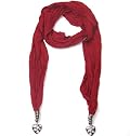 Beautiful Heart Pendant Women's Scarf-Perfect Gift for Her