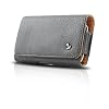 Premium Black Leather Horizontal Carrying Pouch Case for T-Mobile Samsung Galaxy S II