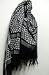 White / Black Arab Kafiyah Head Scarf Shemagh