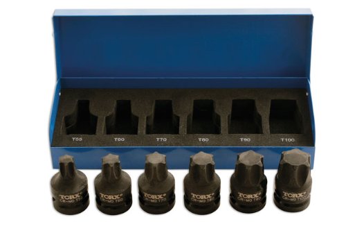 LASER 4947 TORX BIT SET 1 2 D 6PC