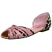 oh DEER! Women's Geneva Flat,Pink Giraffe,9 M