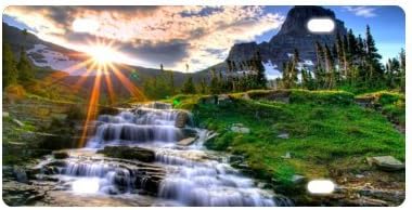 12" X 6" Fashion Landscapes License Plate with License Plate for Car made from Aluminum