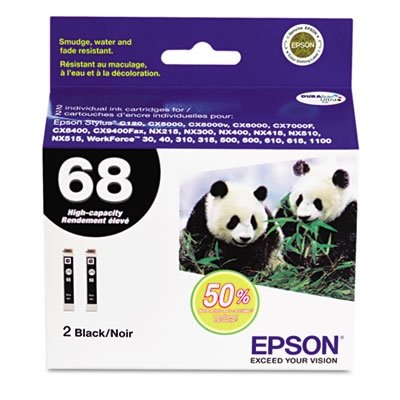 Epson T068120-D1 Ink Cart Hi capacity Dual Pack-Black On Sale