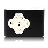 2GB BLACK CROSS STYLE CLIP MP3 PLAYER  - 500 SONGS (NOT AN APPLE IPOD SHUFFLE) - NEW , IMPROVED AUGUST 2010