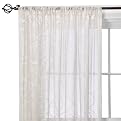 Home Overlapping Circles Window Sheer - Ivory