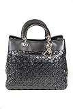 Christian Dior handbags Black Leather handbag WLA441102