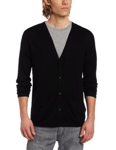 Calvin Klein Sportswear Men's Slim Fit Silk Cotton Cardigan Sweater