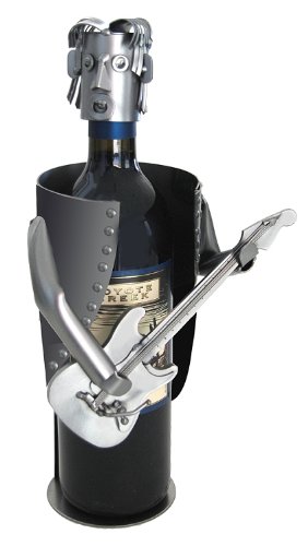 Electric Guitar Wine Bottle Caddy Holder
