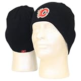 Calgary Flames Classic Knit Beanie / Winter Hat - Black