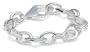Sterling Silver Geometric Link Bracelet, 7.5"