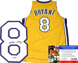 Kobe Bryant Autographed / Signed Los Angeles Lakers Home Swingman Jersey (PSA/DNA)