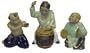 Lion dance musicians in celebration of Chinese New Year - chinese ceramic figurines